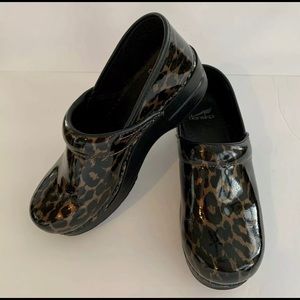 Dansko Professional Leopard Print Patent Leather